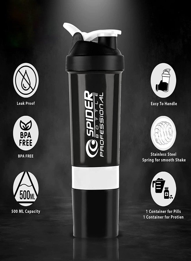 FIT FOCUS 2025 New My Gym Bag & Protien Gym Shaker Bottle Combo for Men & Women. Sports Duffle Bag with 20L Capacity Gym Protein Shaker Bottle 500ML. (White) - Image 2
